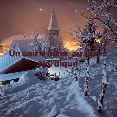 Le Blanc Nordique Villa Le Bouchet-Mont Charvin Bagian luar foto