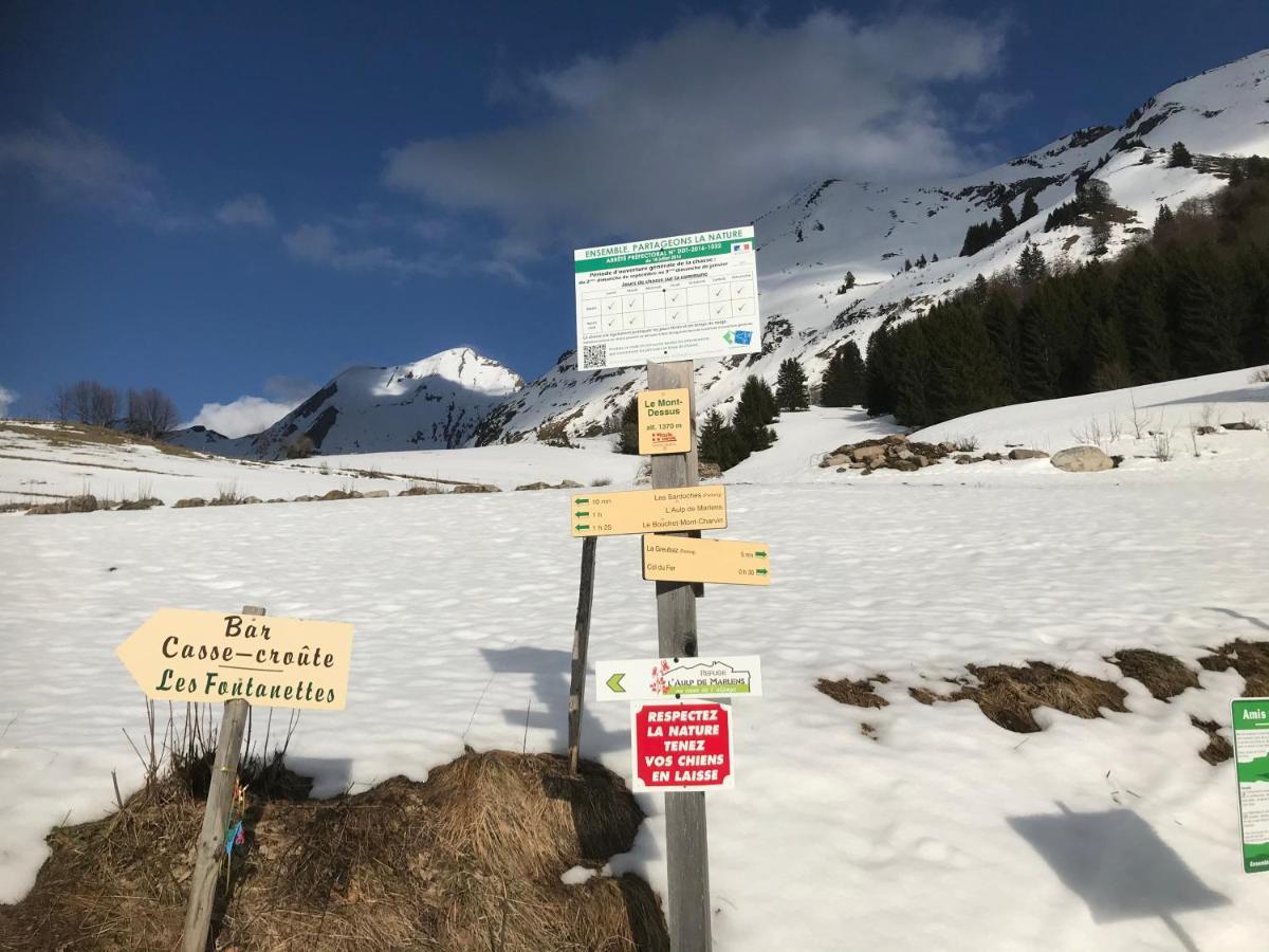 Le Blanc Nordique Villa Le Bouchet-Mont Charvin Bagian luar foto