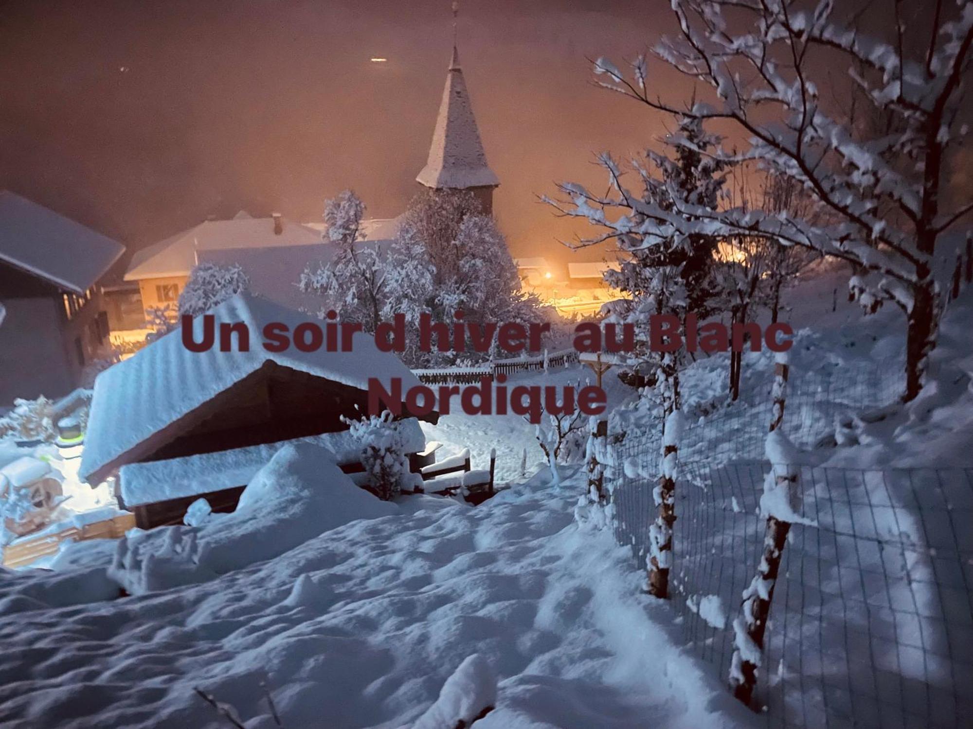 Le Blanc Nordique Villa Le Bouchet-Mont Charvin Bagian luar foto